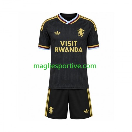 Completo Calcio Aston Villa Bambino Divisa Trasferta 2026-2027 Completo Calcio Aston Villa Bambino Divisa Trasferta 2026-2027